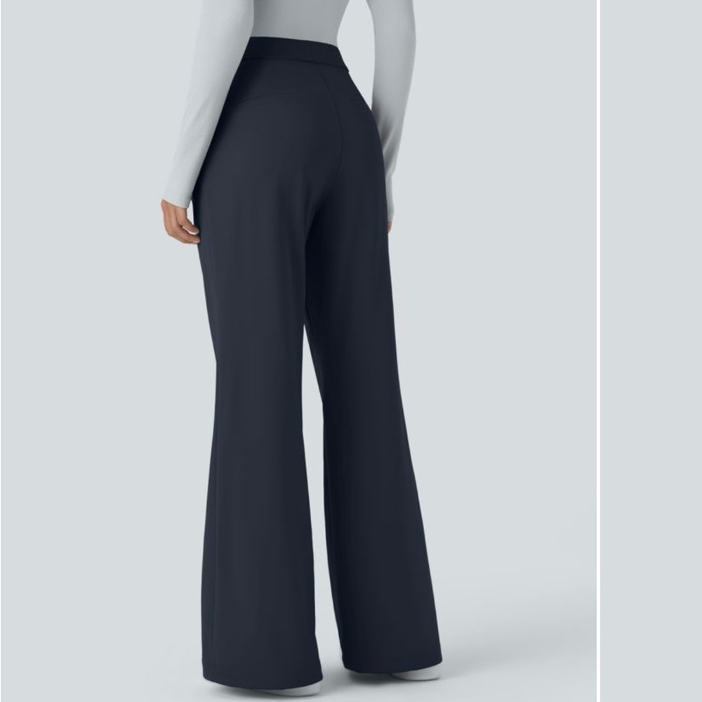 HALARA Black Wide-Leg Women's Trousers